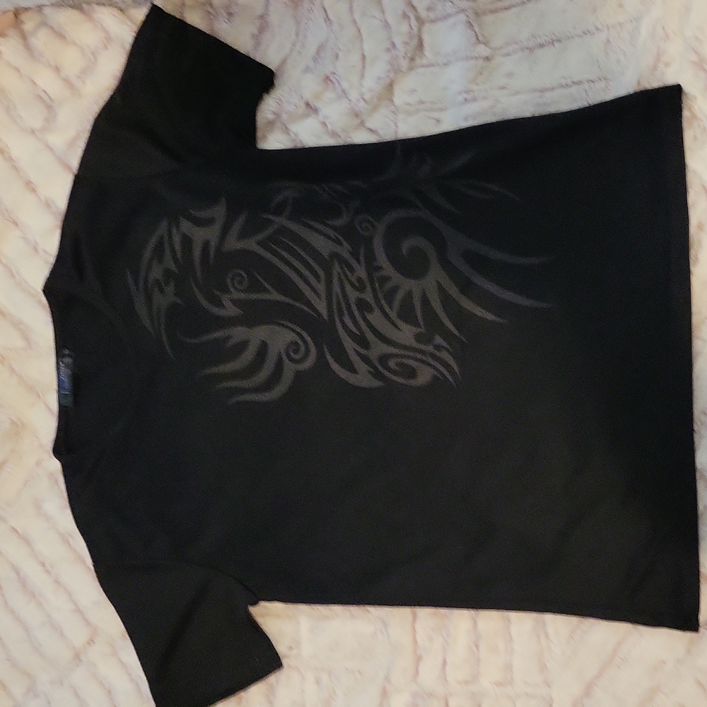 Black Designed T-Shirt